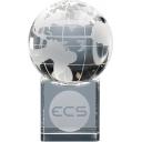 Image of 6cm Optical Crystal Globe on Clear Base