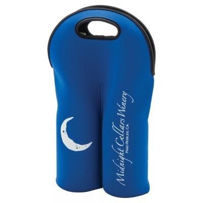 Image of Neoprene Double Wine Bottle Holder