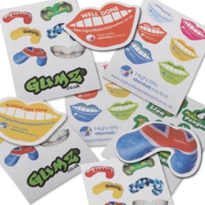 Image of Sheet Of Random Shaped Stickers A6